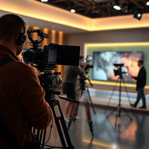 Captura detr谩s de c谩maras de una serie de televisi贸n filmada en nuestro estudio en 22@.